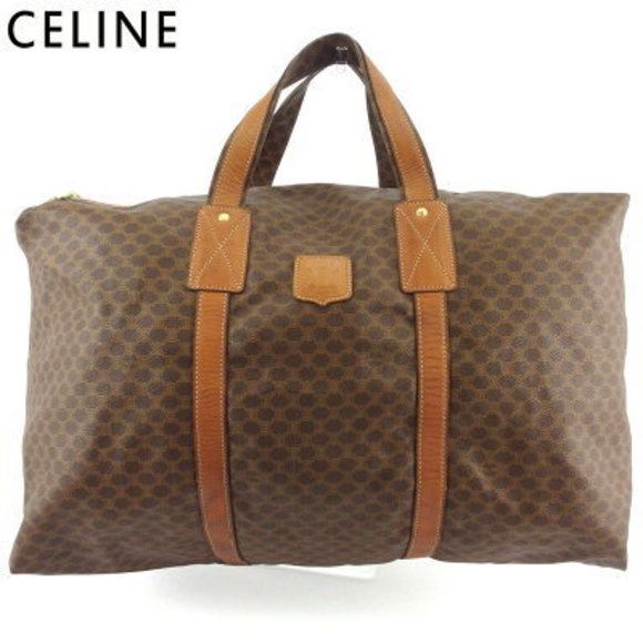 Celine Boston bag travel macadam brown beige leather - Picture 1 of 6